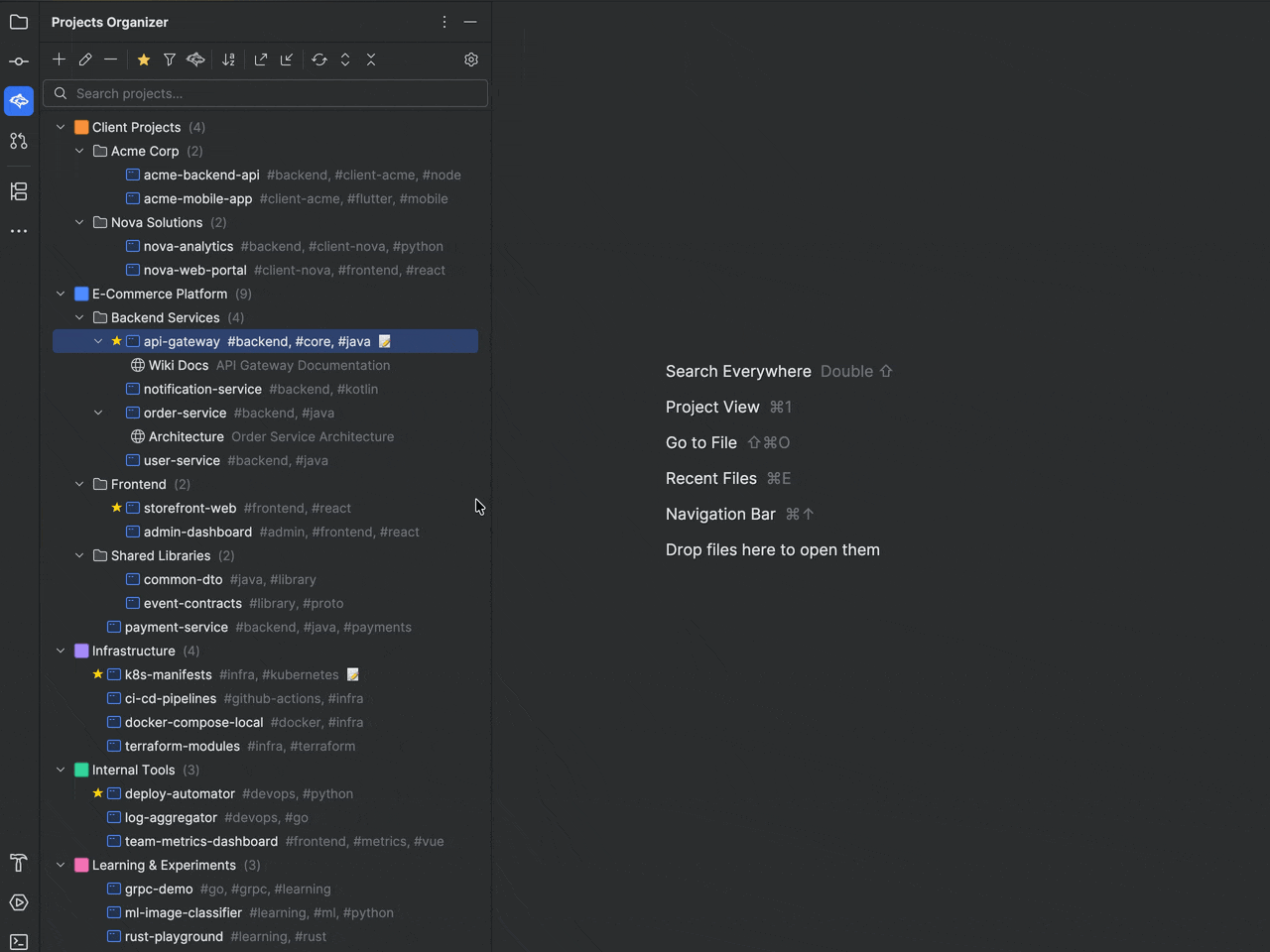 Project & Task Organizer — Free project & task manager for JetBrains IDEs